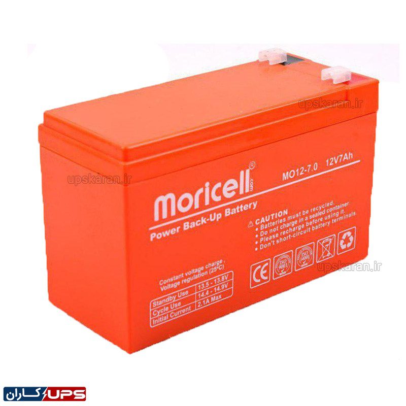 باتری یو پی اس 12 ولت 7 آمپر موریسل