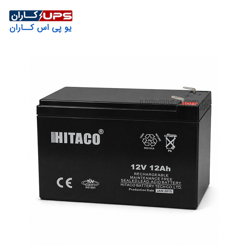 hitaco-battery-12v-12ah باتری 12 ولت 12 آمپر هیتاکو