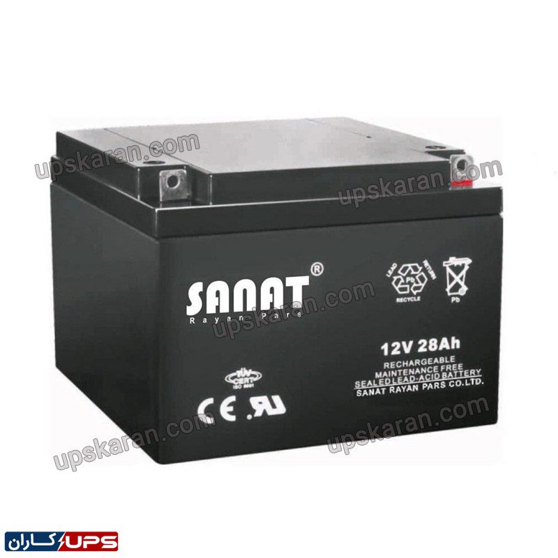 28 باتری یو پی اس 12 ولت 28 آمپر صنعت