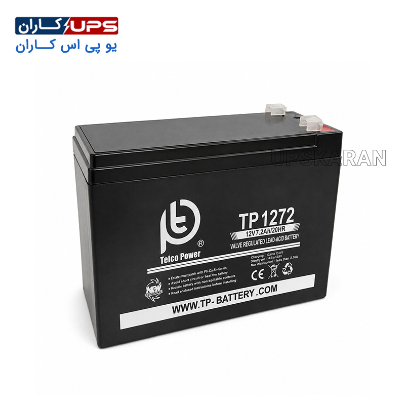 telcopower-battery-12v-7.2ah باتری تلکوپاور 12 ولت 7.2 آمپر