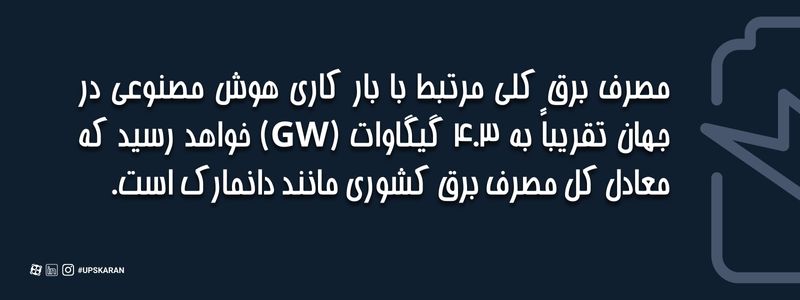 نقل از اشنایدر الکتریک در مورد مصرف برق مرتبط با هوش مصنوعی