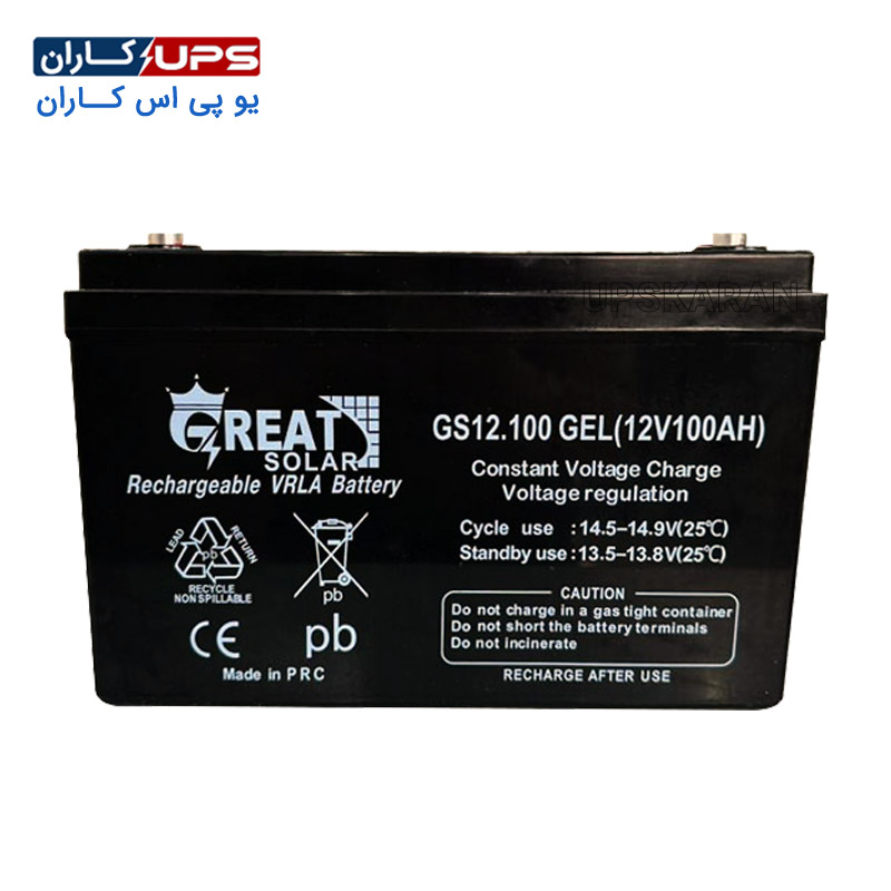 great-solar-battery-100ah باتری 12 ولت 100 آمپر گریت سولار