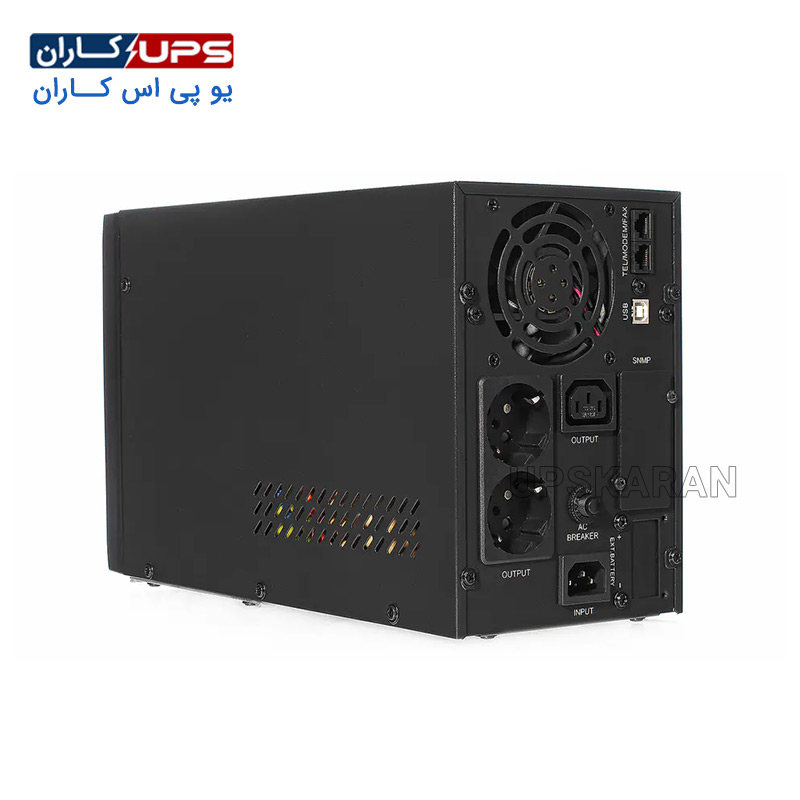 یو پی اس 2 کاوا لاین اینتراکتیو باتری داخلی ایست EAST مدل UPS2000S-LCD نمای کنار دستگاه