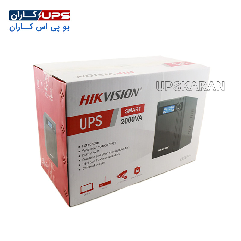 یو پی اس 2 کاوا هایک ویژن مدل ds-ups2000 نمای جعبه
