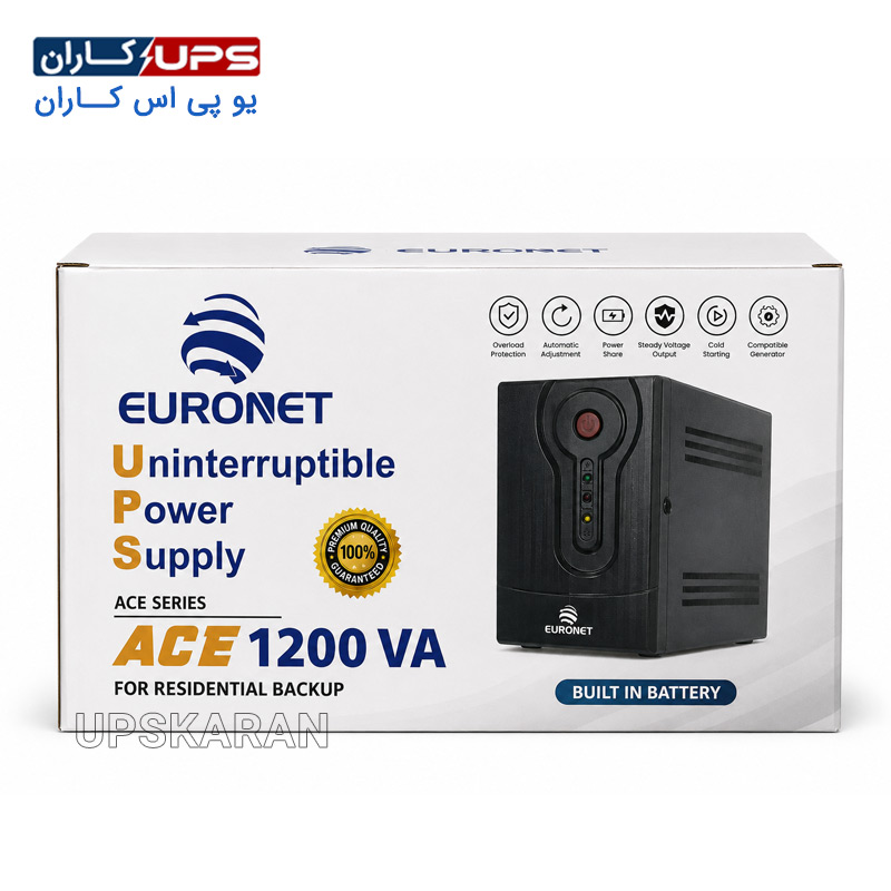 کارتن و بسته‌بندی یو پی اس 1.2 کاوا لاین اینتراکتیو یورونت مدل ACE 1200