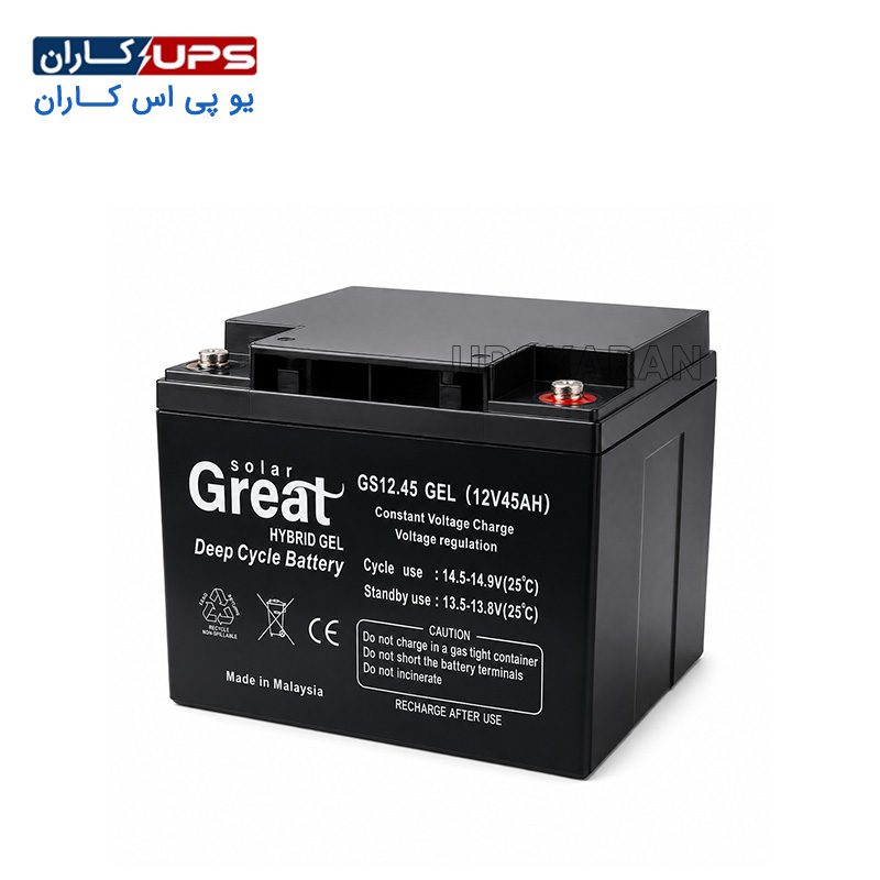 great-solar-battery-12v-45ah باتری 12 ولت 45 آمپر گریت سولار