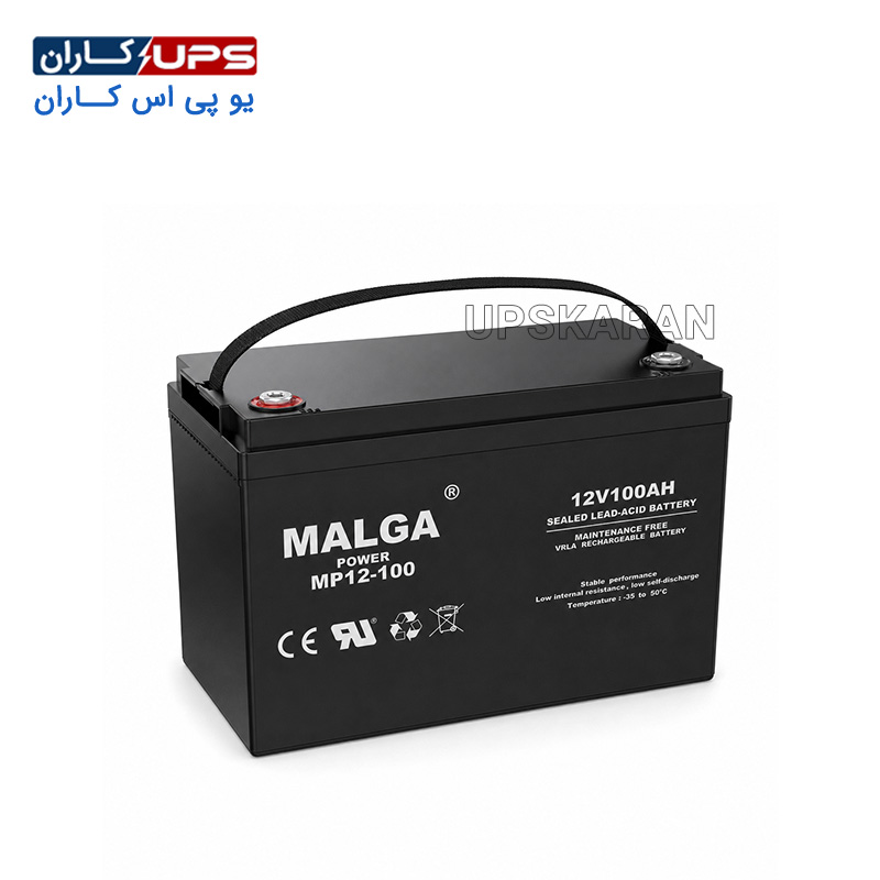 malga-power-battery-12v-100ah باتری 12 ولت 100 آمپر مالگا پاور