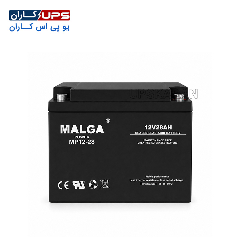 malga-power-battery-12v-28ah باتری 12 ولت 28 آمپر مالگا پاور