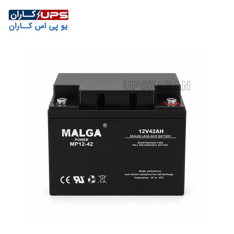malga-power-battery-12v-42ah باتری 12 ولت 42 آمپر مالگا پاور